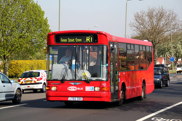 Route R1, Metrobus 143, LT02ZDS, Orpington