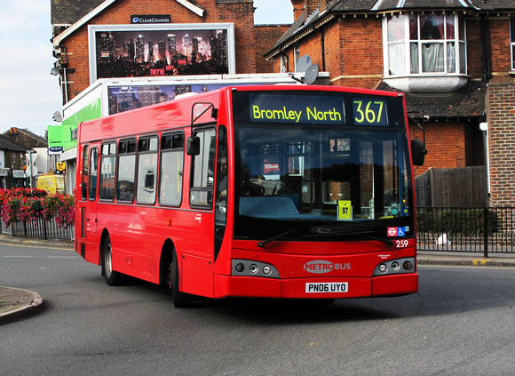 Route 367, Metrobus 259, PO56UYO, Croydon