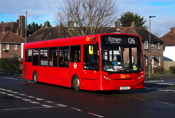 Route 126, Go Ahead London 760, YX13AHJ, Eltham