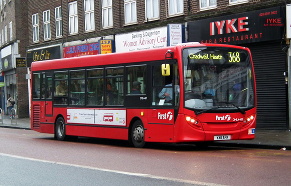 Route 368, First London, DML44171, YX11AFK, Barking