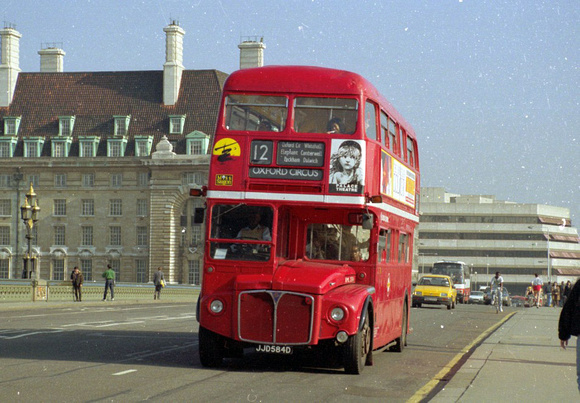 Route 12, London Central, RML2584, JJD584D, Westminster