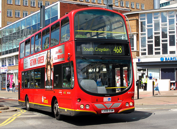 Route 468, London Central, WVL248, LX06EAM, Croydon