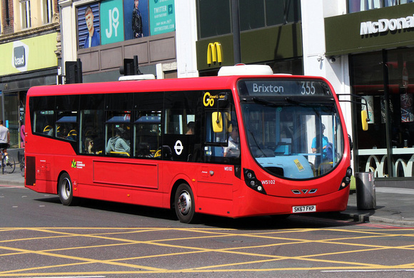 Route 355, Go Ahead London, WS102, SK67FKP, Brixton