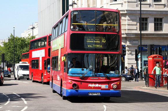 Route 16, Metroline, TAL127, X327HLL, Marble Arch
