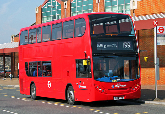 Route 199, Stagecoach London 12261, SN14TVW, Surrey Quays