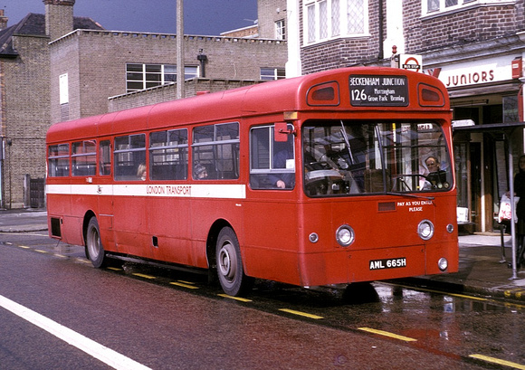 Route 126, London Transport, MB665, AML665H, Eltham
