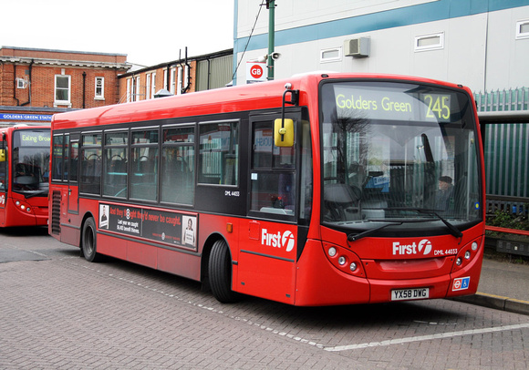 Route 245, First London, DML44033, YX58DWG, Golders Green