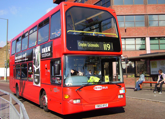 Route 119, Metrobus 487, YN53RYZ, Bromley