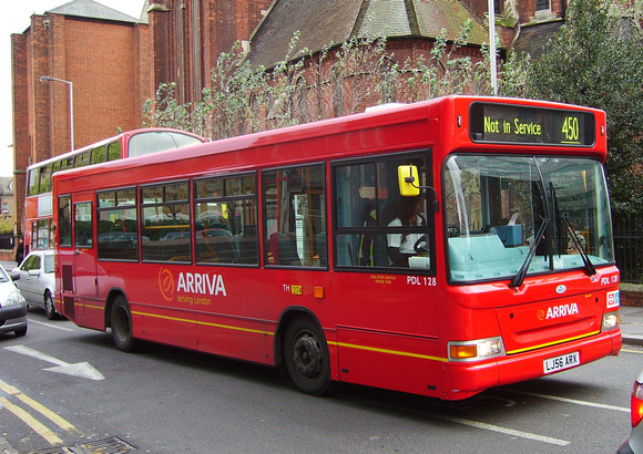 Route 450, Arriva London, PDL128, LJ56ARX, Croydon