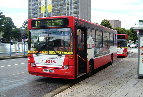Route 47, Plymouth Citybus 124, L124YOD, Plymouth