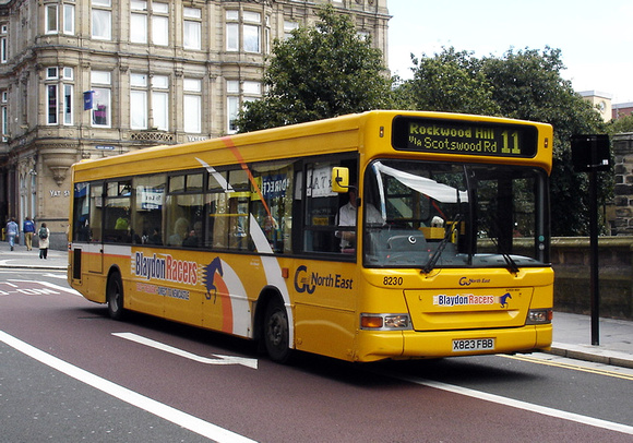 Route 11, Go North East 8230, X823FBB, Newcastle