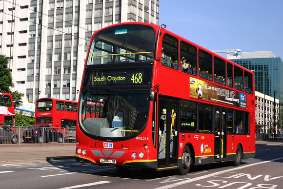 Route 468, London Central, WVL216, LX06DYW, Croydon