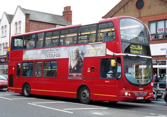 Route 264, Arriva London, DW19, WLT719, Tooting Broadway