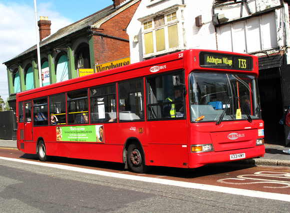 Route T33, Metrobus 331, V331KMY, Croydon