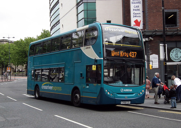 Route 437, Arriva Merseyside 4408, CX58FZV, Liverpool