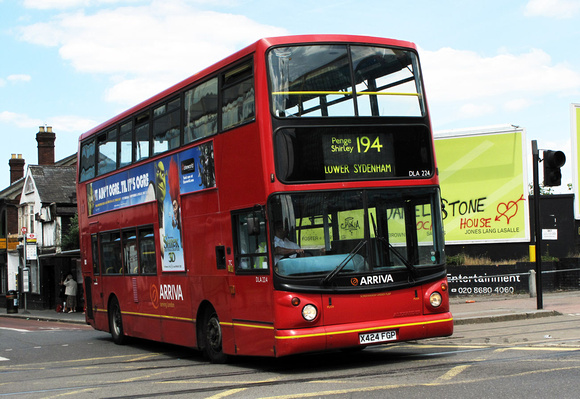 Route 194, Arriva London, DLA224, X424FGP, Croydon