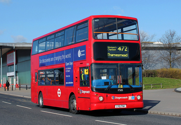 Route 472, Stagecoach London 17505, LX51FNH, East Greenwich