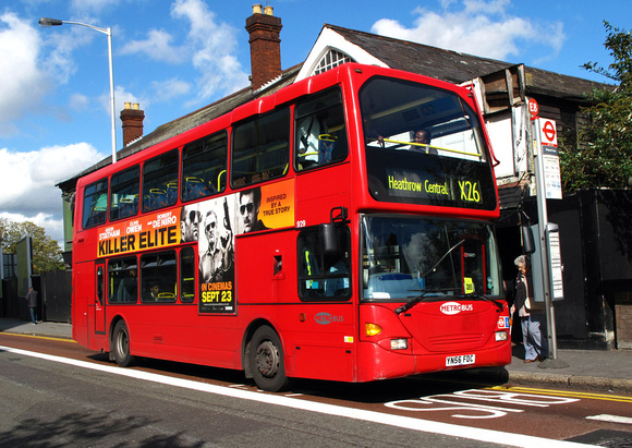Route X26, Metrobus 929, YN56FDC, East Croydon