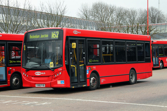 Route 162, Metrobus 159, YX60FVB, Eltham