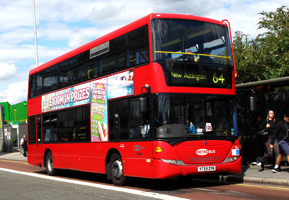 Route 64, Metrobus 965, YT59DYN, East Croydon