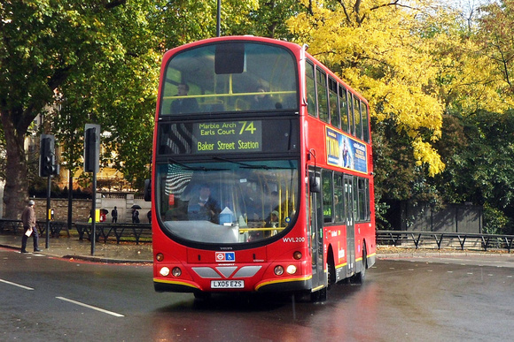 Route 74, London General, WVL200, LX05EZS, Marble Arch