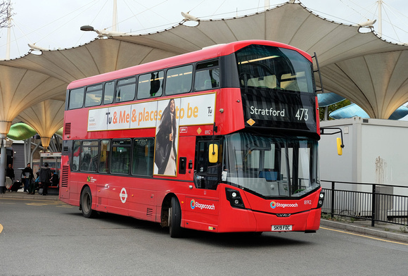 Route 473, Stagecoach London 18912, SK19FDC, Stratford