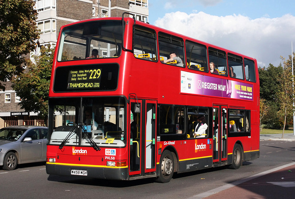 Route 229, London Central, PVL58, W458WGH, Erith