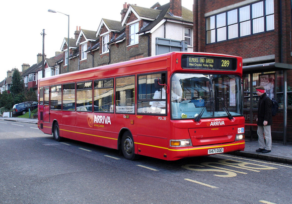 Route 289, Arriva London, PDL20, X471GGO, Purley