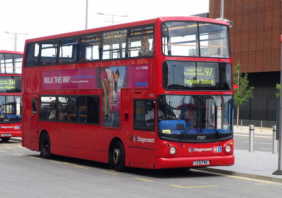 Route 97, Stagecoach London 17507, LX51FNK, Stratford City