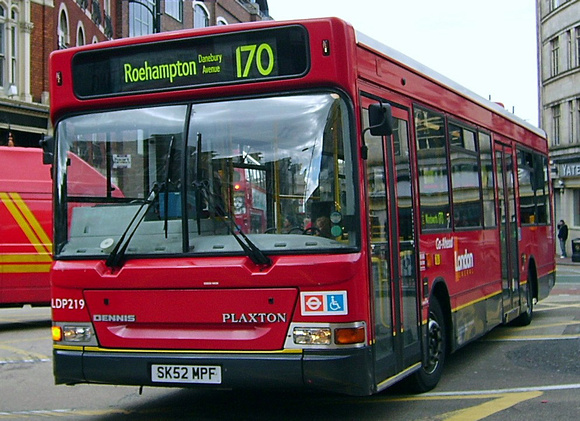Route 170, London General, LDP219, SK52MPF, Clapham Junction