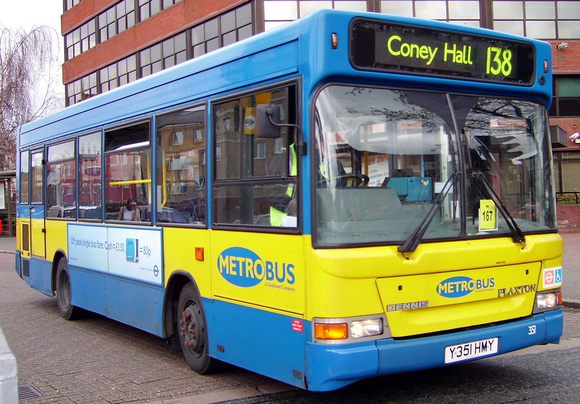 Route 138, Metrobus 351, Y351HMY, Bromley