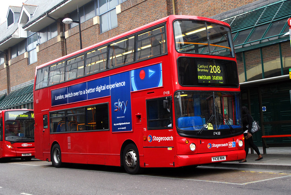 Route 208, Stagecoach London 17438, Y438NHK, Bromley