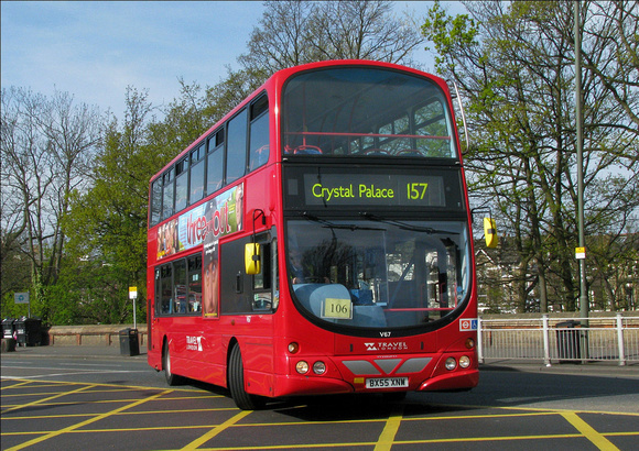 Route 157, Travel London, V67, BX55XNW, Crystal Palace