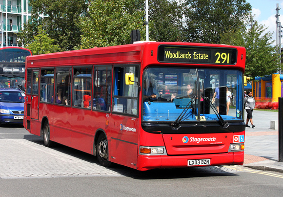 Route 291, Stagecoach London 34381, LX03BZN, Woolwich