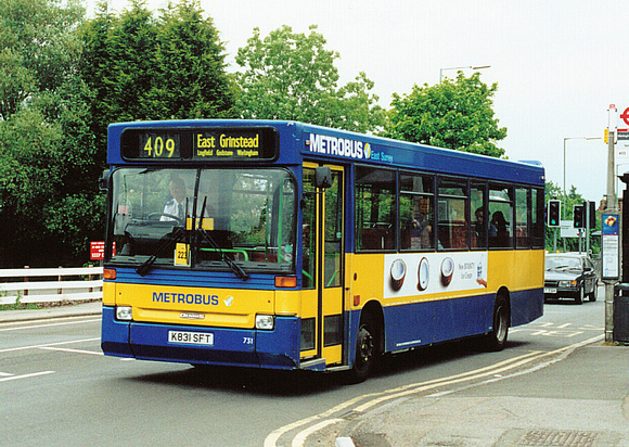 Route 409, Metrobus 731, K831SFT, Warlingham