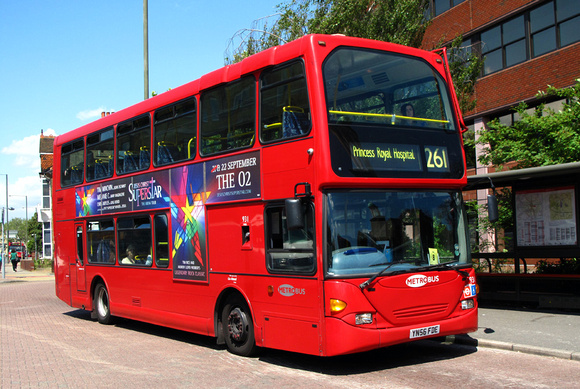 Route 261, Metrobus 931, YN56FDE, Bromley