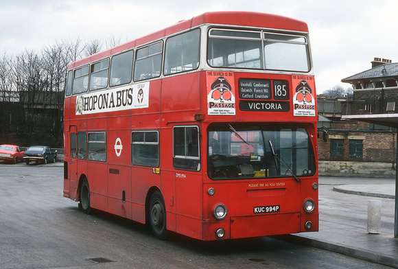 Route 185, London Transport, DMS1994, KUC994P, Lewisham