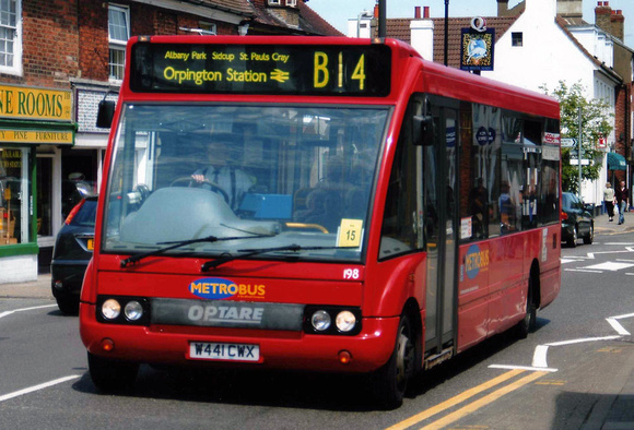 Route B14, Metrobus 198, W441CWX, Orpington