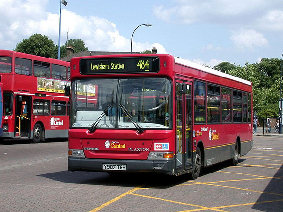 Route 484, London Central, LDP187, Y987TGH, Lewisham