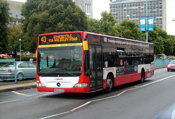 Route 43, Plymouth Citybus 92, WA56OZS, Plymouth