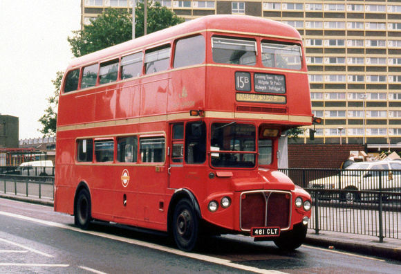 Route 15B, East London Buses, RMC1461, 461CLT