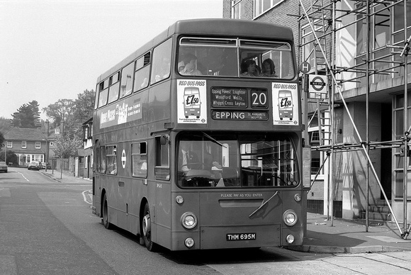 Route 20, London Transport, DMS1695, THM695M, Epping