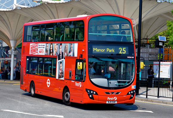 Route 25, First London, VN36148, BJ11EAW, Stratford