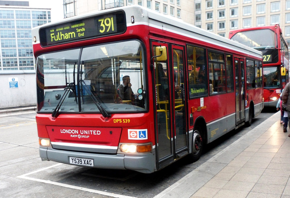 Route 391, London United RATP, DPS539, Y539XAG, Hammersmith