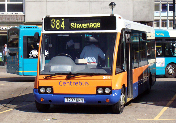Route 384, Centrebus 364, T297BNN, Stevenage