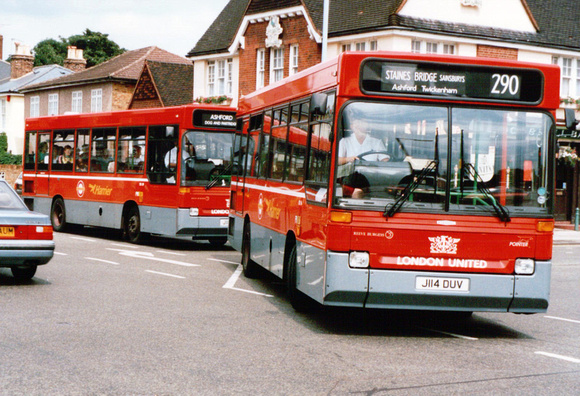 Route 290, London United, DR114, J114DUV, Fulwell