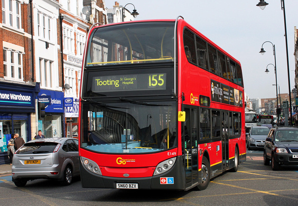 Route 155, Go Ahead London, E149, SN60BZX, Tooting Broadway