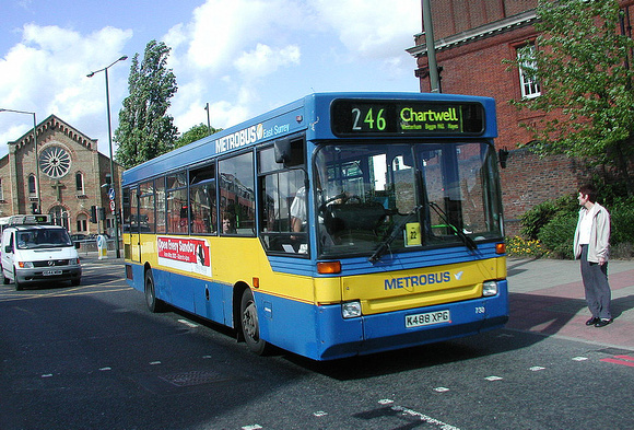 Route 246, Metrobus 730, K488XPG, Bromley