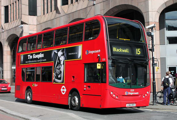 Route 15, Stagecoach London 12128, LX61DFD, Great Tower Street