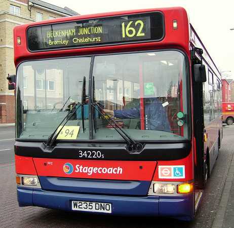 Route 162, Stagecoach London 34220, W235DNO, Bromley